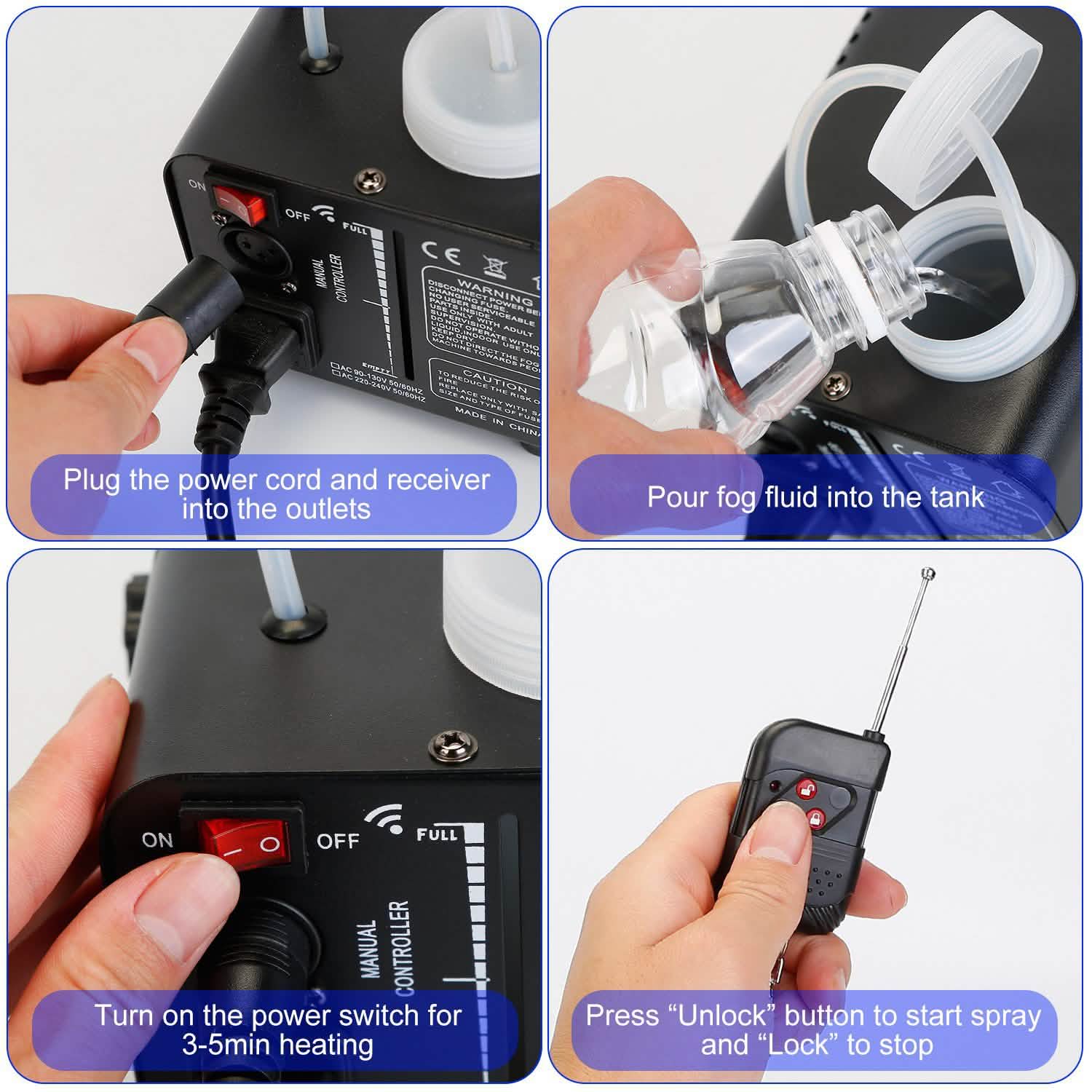 400W RGB LED Fog Machine Seasonal Decor - Tophatter Daily Deals