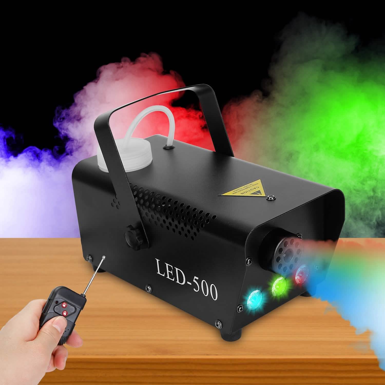400W RGB LED Fog Machine Seasonal Decor - Tophatter Daily Deals