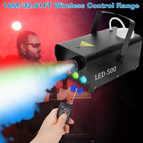 400W RGB LED Fog Machine Seasonal Decor - Tophatter Daily Deals
