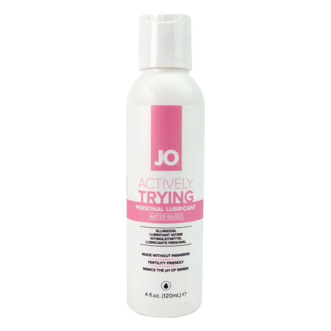 JO Actively Trying – Water-Based Fertility-Friendly Lubricant 120ml Bottle > Lube > Water Based - Tophatter Daily Deals