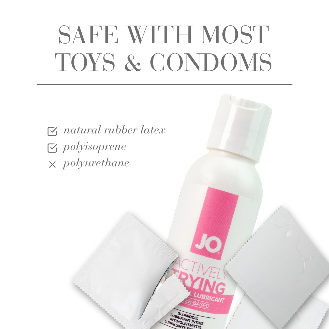 JO Actively Trying – Water-Based Fertility-Friendly Lubricant 120ml Bottle > Lube > Water Based - Tophatter Daily Deals