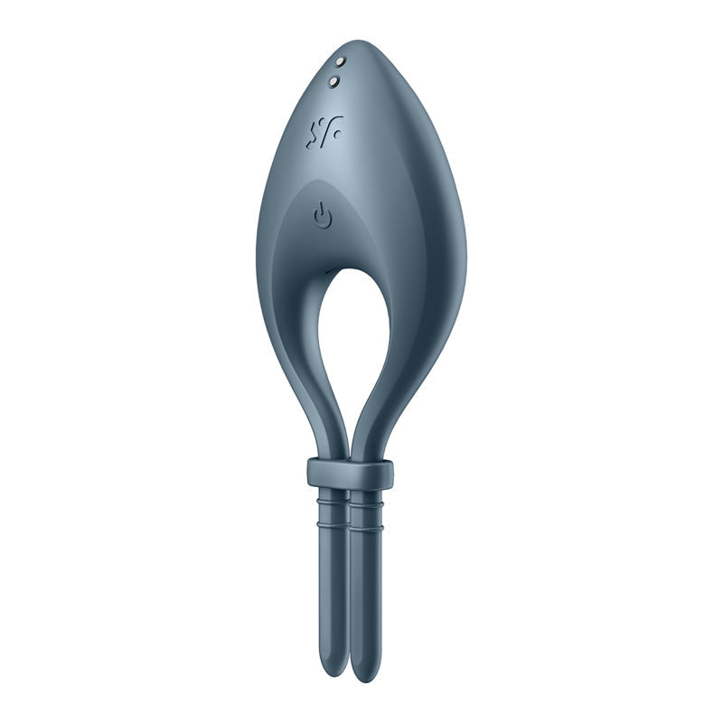 Satisfyer Bullseye Adjustable Dark Blue Penis Ring Vibrator with Bluetooth and App Control > Sex Toys > Remote Control Toys - Tophatter Daily Deals