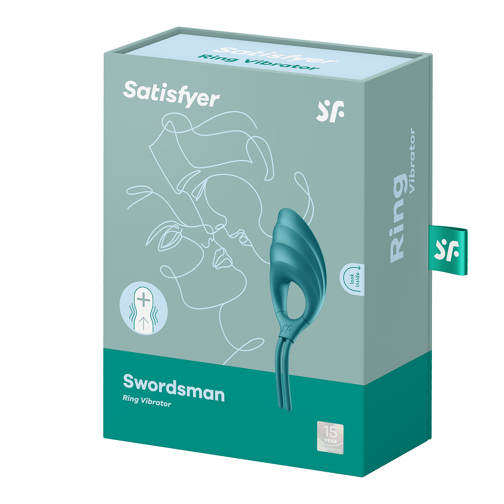 Satisfyer Swordsman (Green) – Adjustable Silicone Cock Ring Vibrator > Sex Toys > Couples Toys - Tophatter Daily Deals