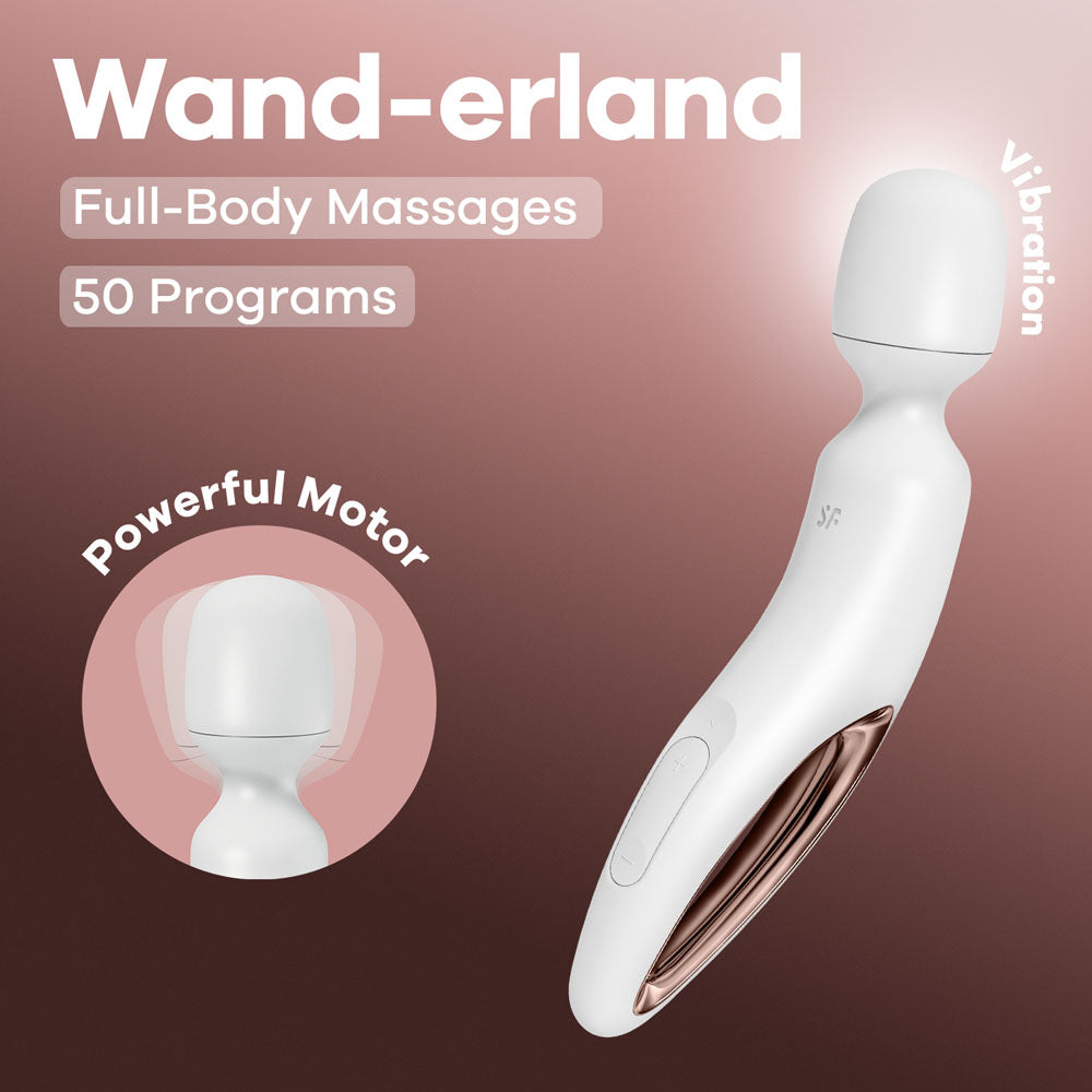 Satisfyer Wand-erland Rose Gold Massage Wand > Sex Toys > Massage Wands - Tophatter Daily Deals