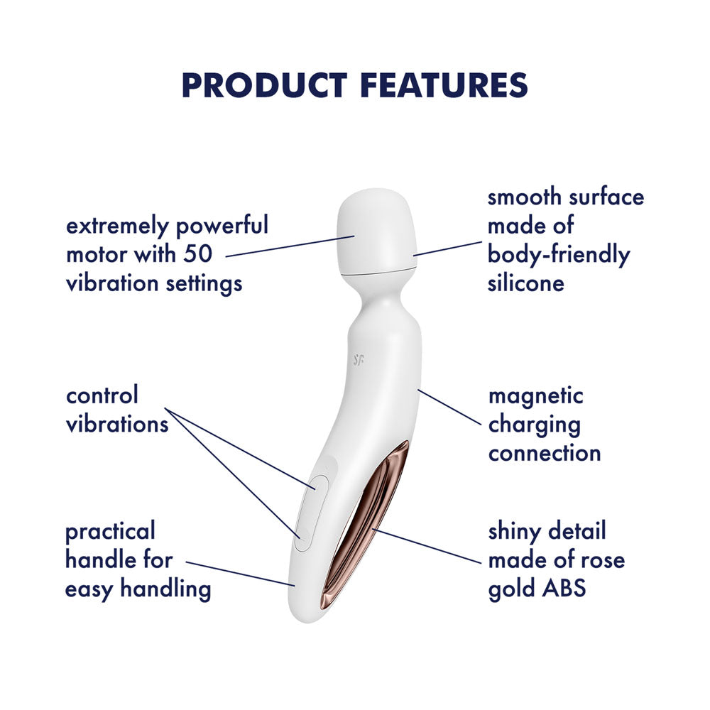 Satisfyer Wand-erland Rose Gold Massage Wand > Sex Toys > Massage Wands - Tophatter Daily Deals