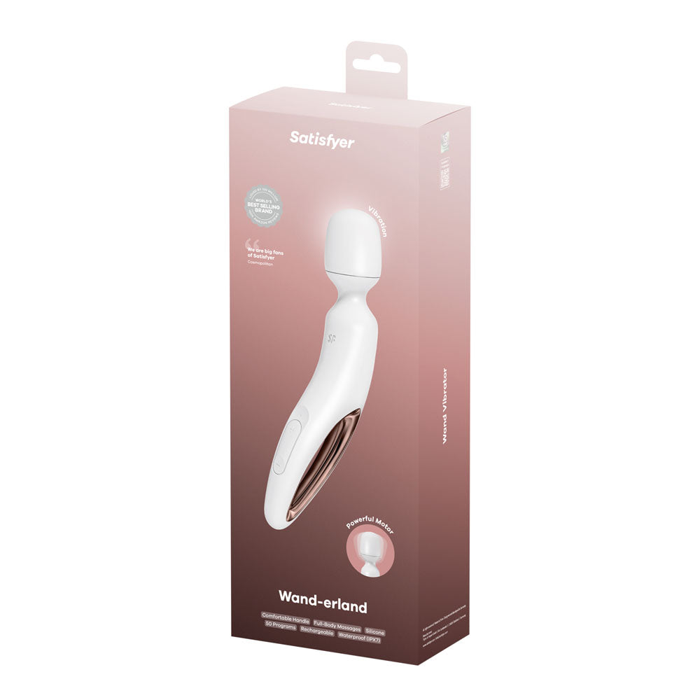 Satisfyer Wand-erland Rose Gold Massage Wand > Sex Toys > Massage Wands - Tophatter Daily Deals