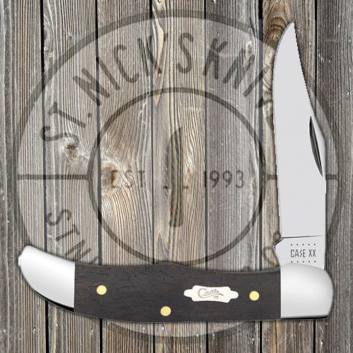 Case Pocket Hunter - Smooth Ebony Wood Handle - 40196 Traditional Knives - Tophatter Daily Deals
