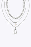 Want To Know You Better Triple-Layered Necklace Silver One Size Necklaces - Tophatter Daily Deals