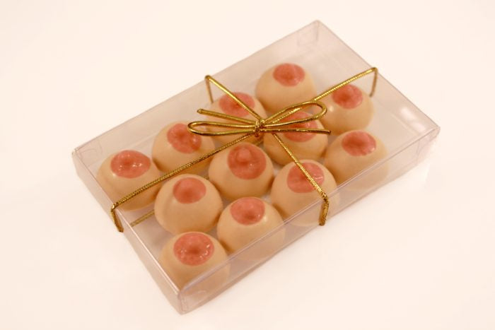 Bite-sized Boobs Butterscotch Candy - Tophatter Daily Deals