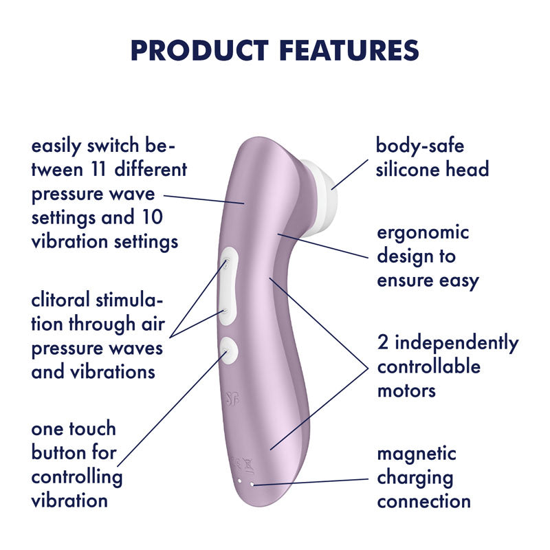 Satisfyer Pro 2 Plus Vibration Clitoral Stimulator Device > Sex Toys For Ladies > Air Pulsation - Tophatter Daily Deals