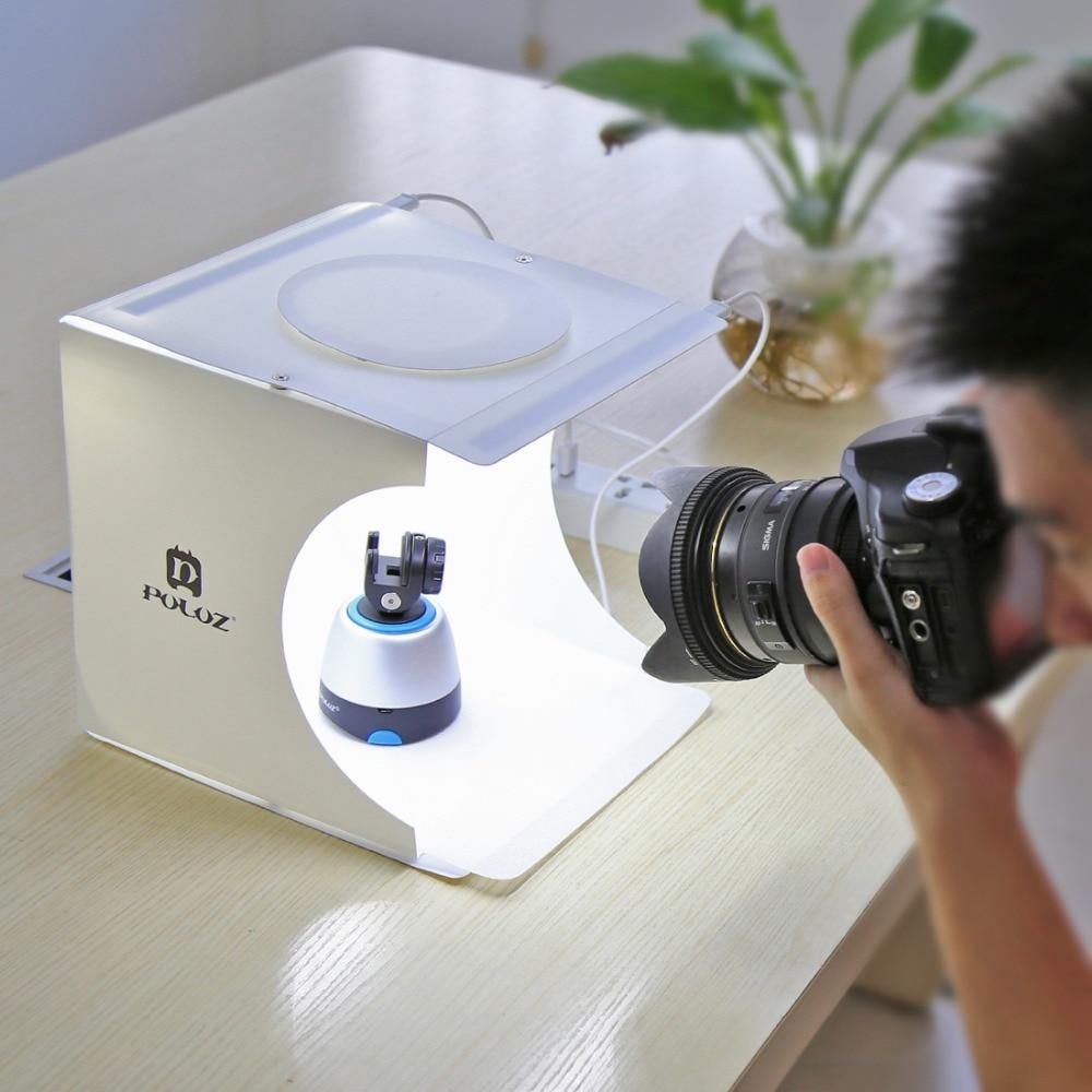 2 LED panels mini folding portable studio 0 - Tophatter Daily Deals
