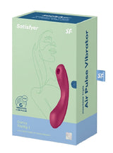 Satisfyer Curvy Trinity 1 Red 3-in-1 Air Pulse, Lay-On, and G-Spot Vibrator > Vibrators > Vibrating Pads - Tophatter Daily Deals