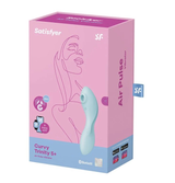 Satisfyer Curvy Trinity 5+ (Blue) – Waterproof Triple Motor Vibrator > Sex Toys For Ladies > Clitoral Vibrators and Stimulators - Tophatter Daily Deals