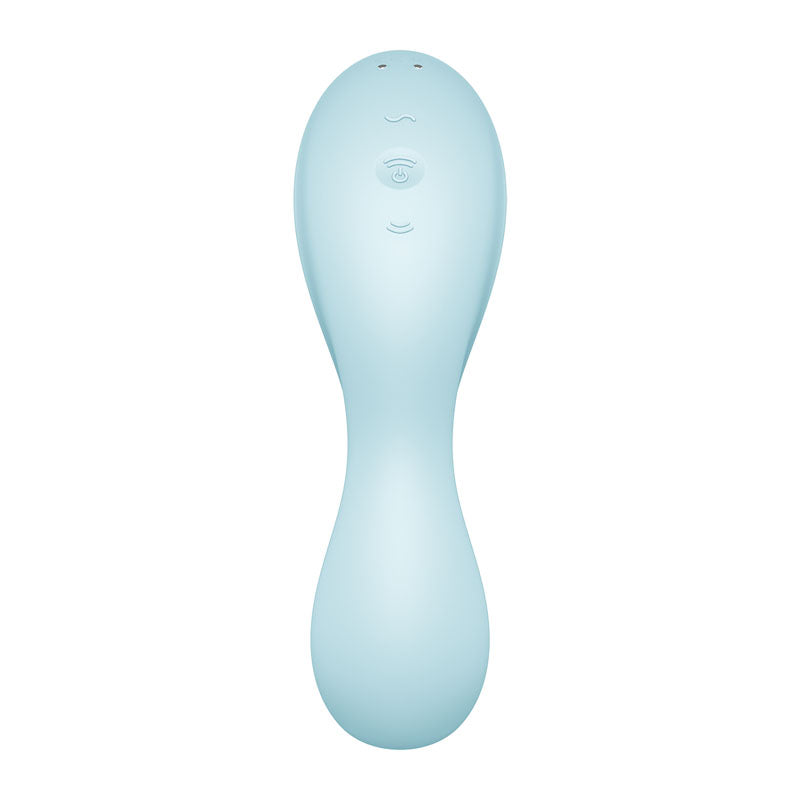 Satisfyer Curvy Trinity 5+ (Blue) – Waterproof Triple Motor Vibrator > Sex Toys For Ladies > Clitoral Vibrators and Stimulators - Tophatter Daily Deals