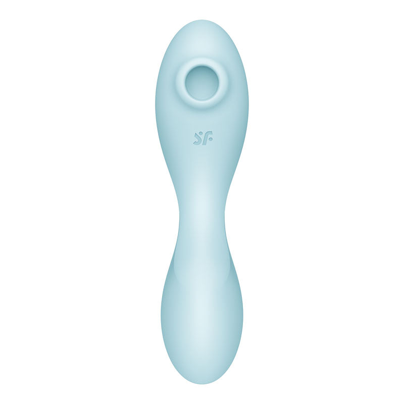Satisfyer Curvy Trinity 5+ (Blue) – Waterproof Triple Motor Vibrator > Sex Toys For Ladies > Clitoral Vibrators and Stimulators - Tophatter Daily Deals
