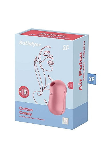 Satisfyer Cotton Candy Light Red Oval Compact Pressure Wave Vibrator > Vibrators > Vibrating Pads - Tophatter Daily Deals