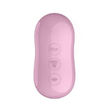 Satisfyer Cotton Candy Lilac Compact Oval Lay-On Vibrator with Pressure Waves and Vibration > Vibrators > Vibrating Pads - Tophatter Daily Deals