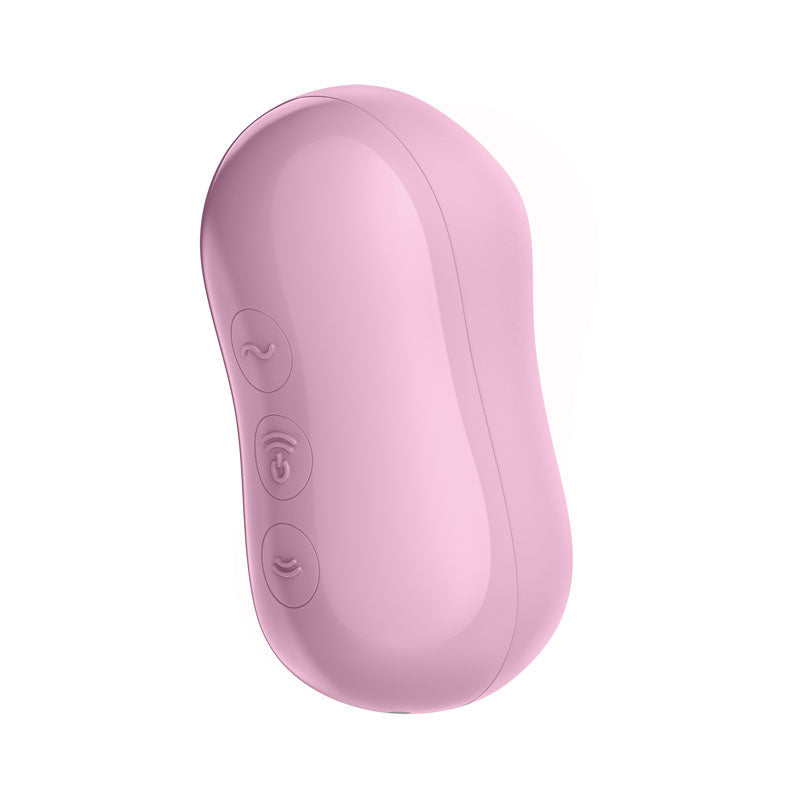 Satisfyer Cotton Candy Lilac Compact Oval Lay-On Vibrator with Pressure Waves and Vibration > Vibrators > Vibrating Pads - Tophatter Daily Deals