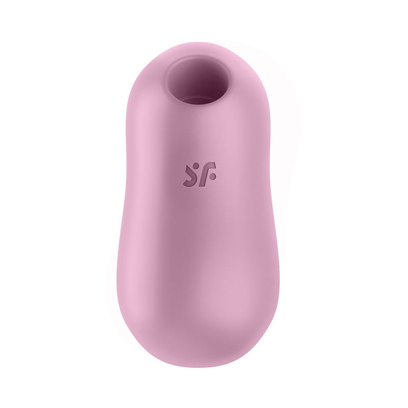 Satisfyer Cotton Candy Lilac Compact Oval Lay-On Vibrator with Pressure Waves and Vibration > Vibrators > Vibrating Pads - Tophatter Daily Deals