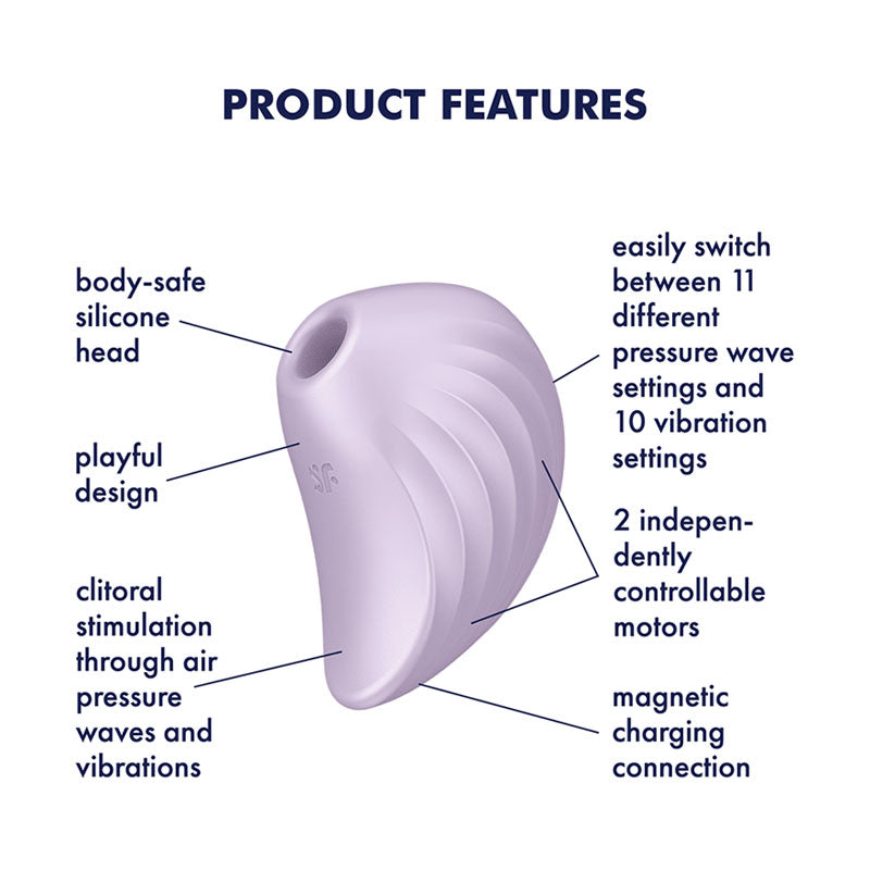 Satisfyer Pearl Diver (Violet) – Air Pulse Vibrator > Sex Toys For Ladies > Air Pulsation - Tophatter Daily Deals