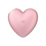Satisfyer Cutie Heart Vibrator Pink Light Red Air Pulsation Stimulator > Sex Toys For Ladies > Air Pulsation - Tophatter Daily Deals