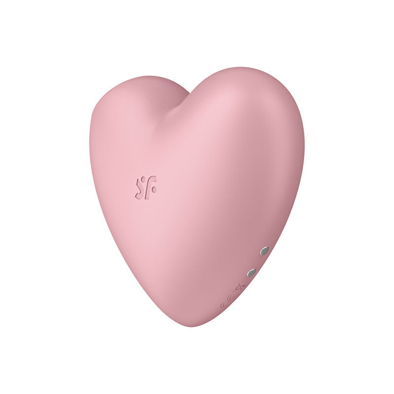 Satisfyer Cutie Heart Vibrator Pink Light Red Air Pulsation Stimulator > Sex Toys For Ladies > Air Pulsation - Tophatter Daily Deals