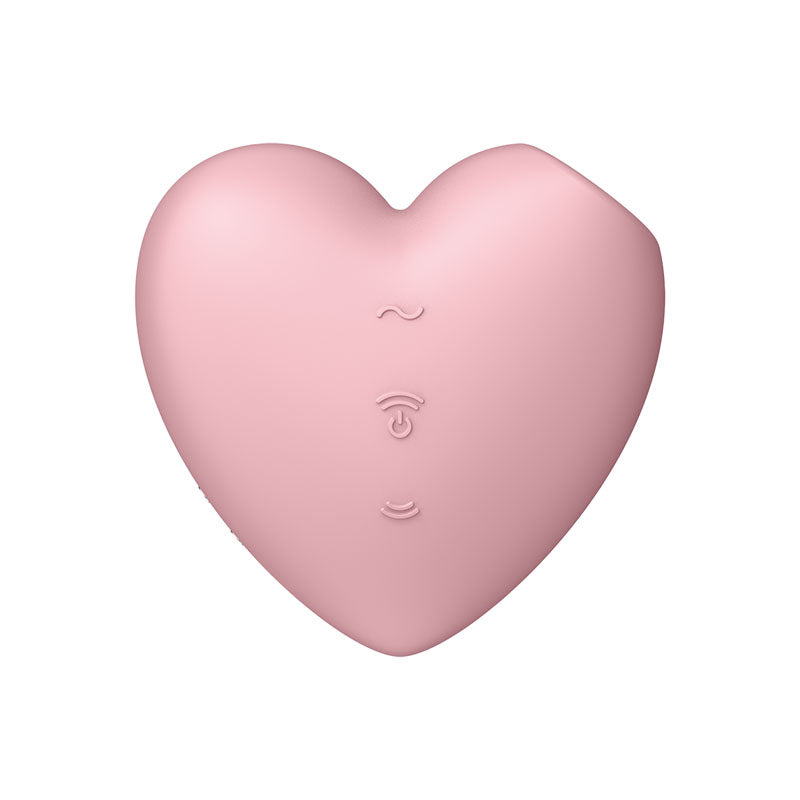 Satisfyer Cutie Heart Vibrator Pink Light Red Air Pulsation Stimulator > Sex Toys For Ladies > Air Pulsation - Tophatter Daily Deals