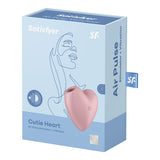 Satisfyer Cutie Heart Vibrator Pink Light Red Air Pulsation Stimulator > Sex Toys For Ladies > Air Pulsation - Tophatter Daily Deals