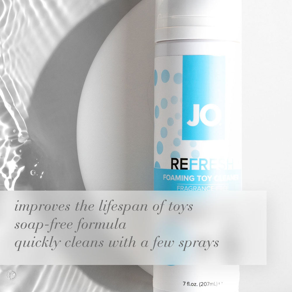 JO Refresh Foaming Toy Cleaner – Gentle Fragrance-Free 50 ml Toy Cleaner > Essentials > Toy Cleaners - Tophatter Daily Deals