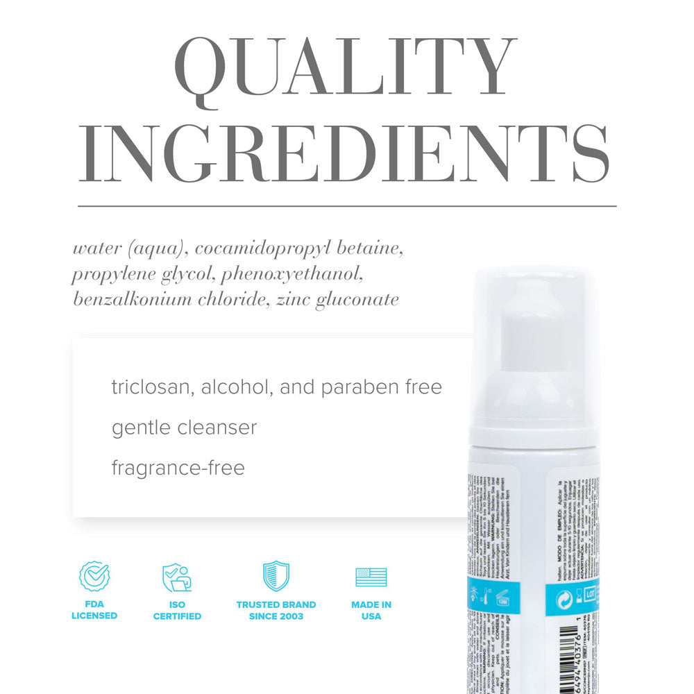 JO Refresh Foaming Toy Cleaner – Gentle Fragrance-Free 50 ml Toy Cleaner > Essentials > Toy Cleaners - Tophatter Daily Deals