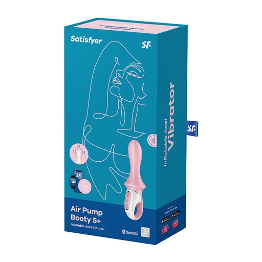Satisfyer Air Pump Booty 5+ Red Inflatable Anal Vibrator > Anal Range > Tunnel and Stretchers - Tophatter Daily Deals