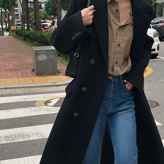 Oversized Women’s Coat – Notched Collar, Wool, For City 3D Changing Face Moving Picture Frame - Tophatter Daily Deals