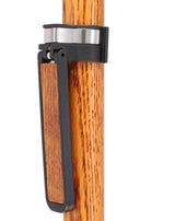 Add a Cane Table Holder: Easy Store-Away Design Oak Wood Clip Table Holder - Tophatter Daily Deals