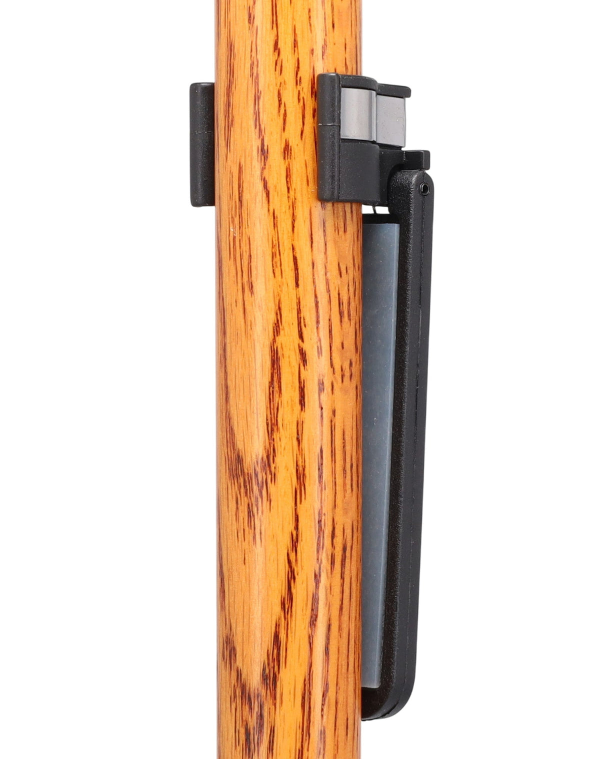 Auto Flip-Up Wenge Wood Cane Holder: Easy Store-Away Design Clip Table Holder - Tophatter Daily Deals