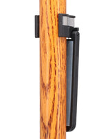 Auto Flip-Up Wenge Wood Cane Holder: Easy Store-Away Design Clip Table Holder - Tophatter Daily Deals