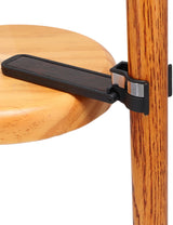 Auto Flip-Up Wenge Wood Cane Holder: Easy Store-Away Design Clip Table Holder - Tophatter Daily Deals
