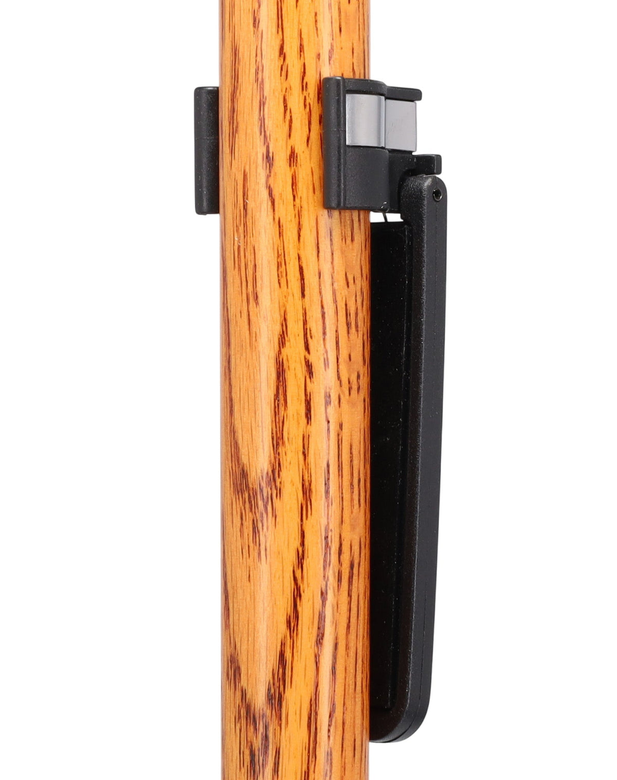 Auto Flip-Up Ebony Wood Cane Holder: Easy Store-Away Design Clip Table Holder - Tophatter Daily Deals