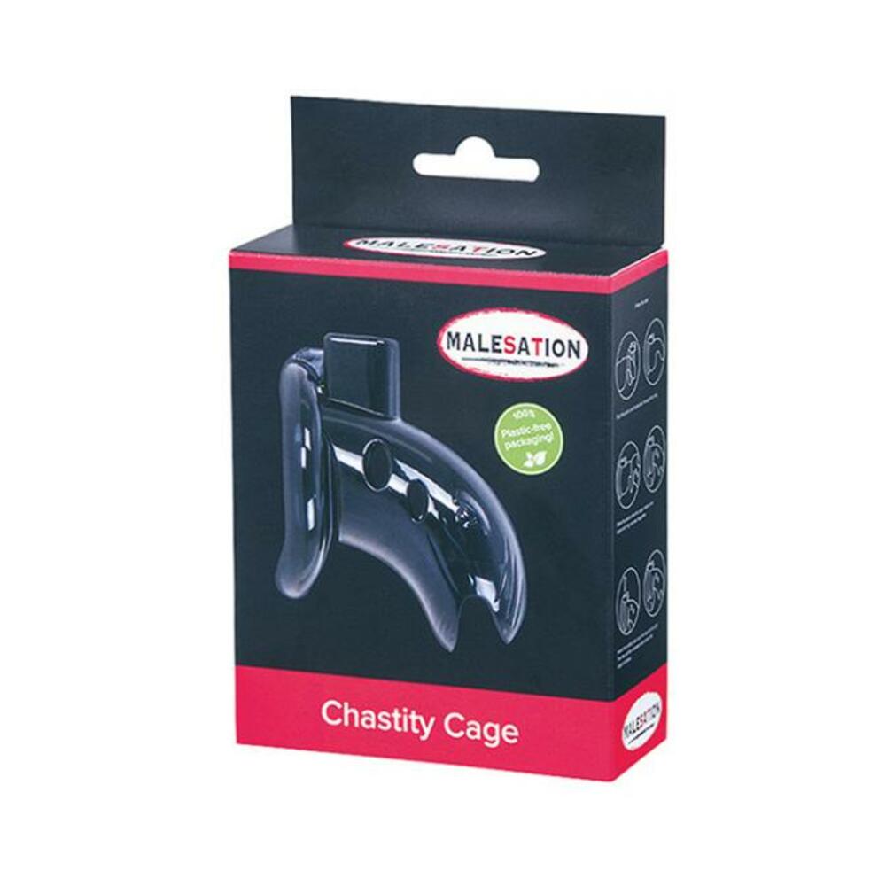 Malesation Chastity Cage - Black - Tophatter Daily Deals