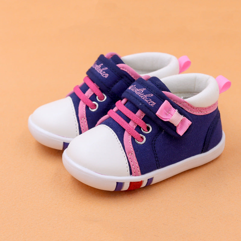 Baby toddler shoes Navy Blue 0 - Tophatter Daily Deals