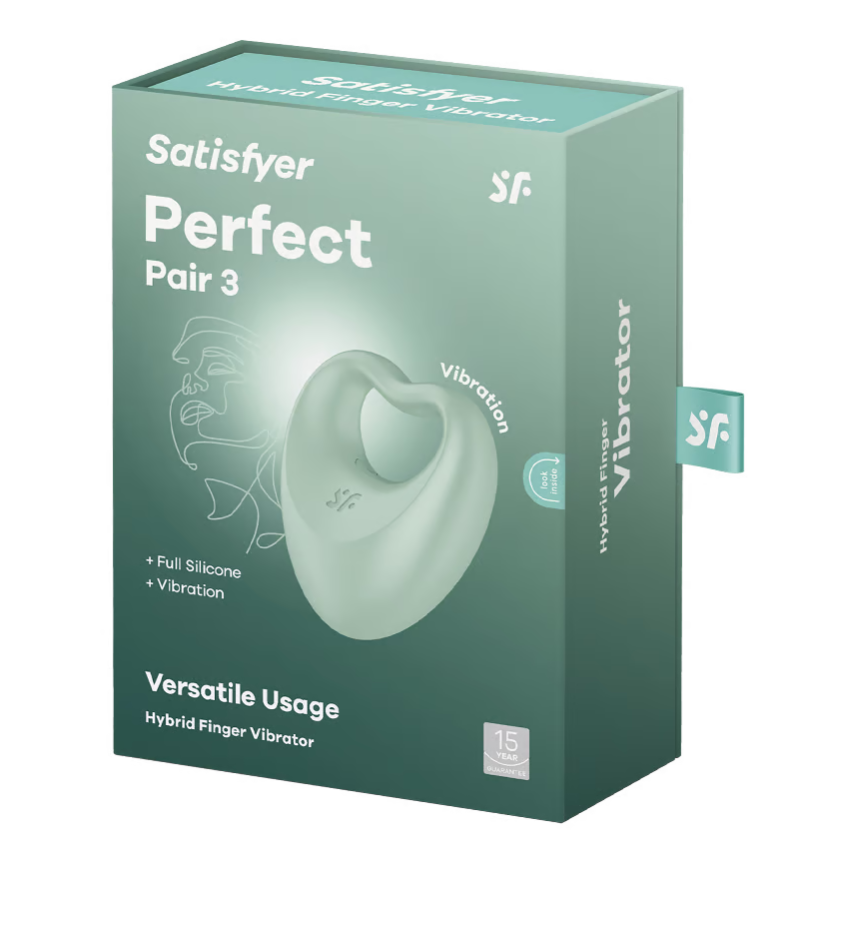 Satisfyer Perfect Pair 3 Hybrid Finger Vibrator - Green > Vibrators > Finger Vibrators - Tophatter Daily Deals