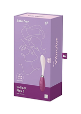 Satisfyer G-Spot Flex 3 Red Flexible Silicone Vibrator with 12 Vibration Modes and Dual Motors > Sex Toys For Ladies > G-Spot Vibrators - Tophatter Daily Deals