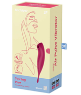Satisfyer Twirling Pro+ Dark Red Hybrid Air Pulse Vibrator with App Control > Sex Toys For Ladies > Air Pulsation - Tophatter Daily Deals