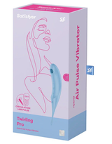 Satisfyer Twirling Pro Hybrid Air Pulse Vibrator in Blue > Sex Toys For Ladies > Air Pulsation - Tophatter Daily Deals