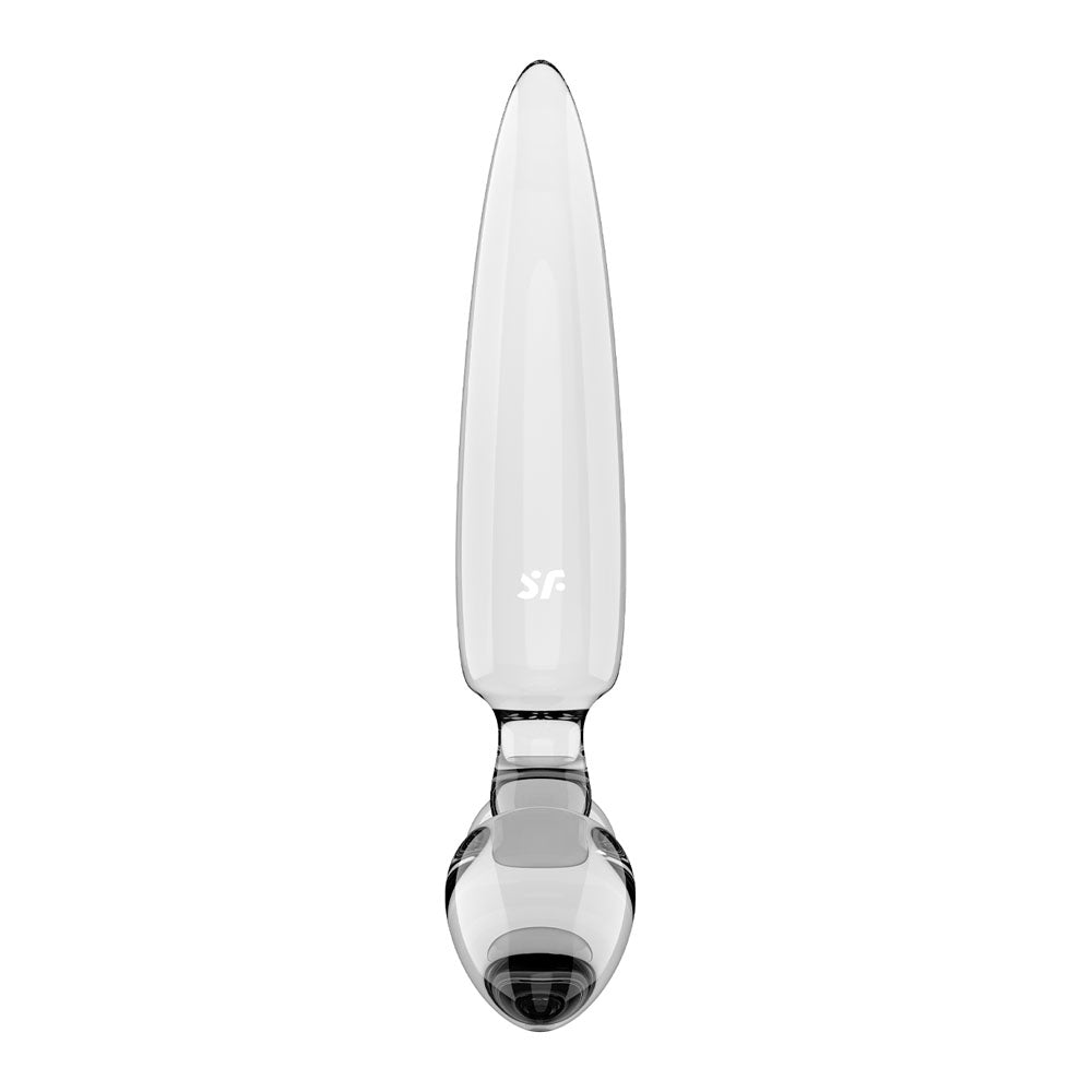 Satisfyer Triple Crystal 1 Transparent – Glass Dildo 21 cm with Two Additional Smaller Plugs > Glass > Dildos - Tophatter Daily Deals