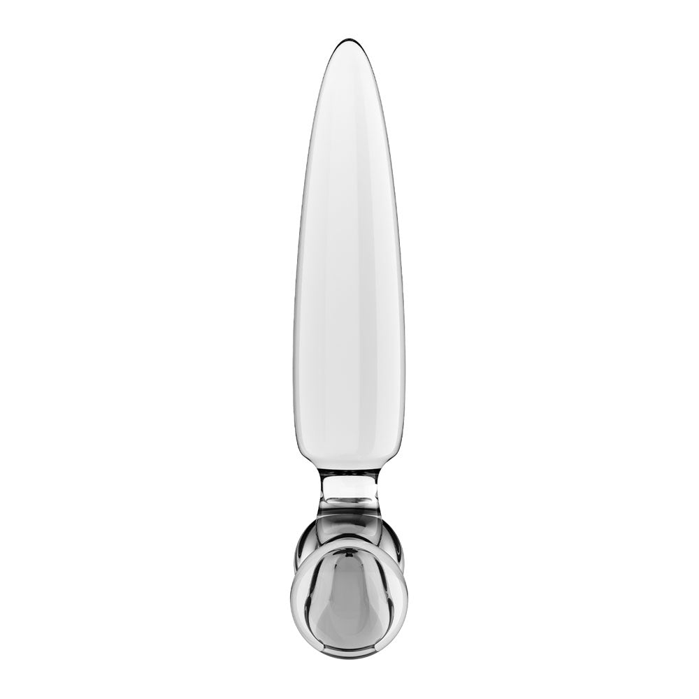 Satisfyer Triple Crystal 1 Transparent – Glass Dildo 21 cm with Two Additional Smaller Plugs > Glass > Dildos - Tophatter Daily Deals