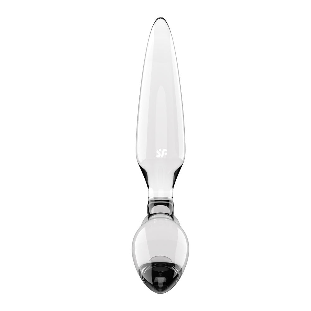 Satisfyer Triple Crystal 2 Transparent – Glass Dildo > Glass > Dildos - Tophatter Daily Deals
