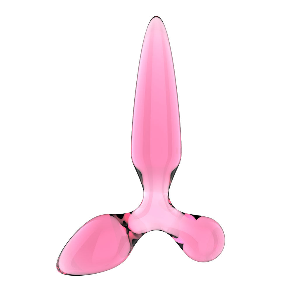 Satisfyer Triple Crystal 2 Pink – Glass Dildo > Glass > Dildos - Tophatter Daily Deals