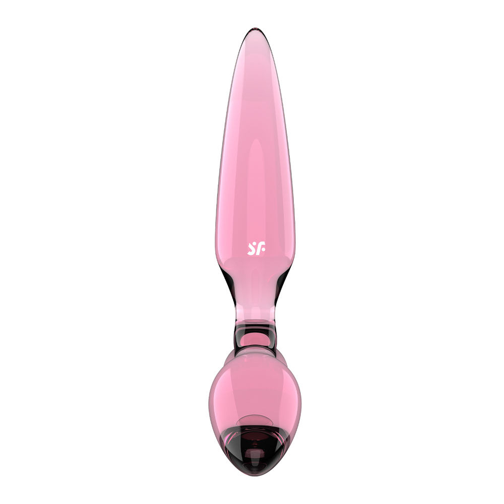 Satisfyer Triple Crystal 2 Pink – Glass Dildo > Glass > Dildos - Tophatter Daily Deals