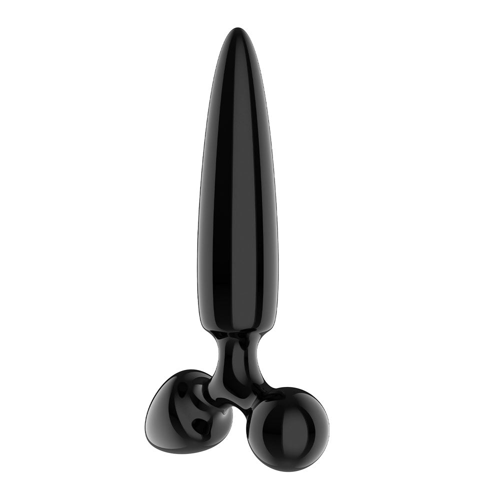 Satisfyer Triple Crystal 1 Black – Glass Dildo 21 cm with Two Smaller Plugs > Glass > Dildos - Tophatter Daily Deals