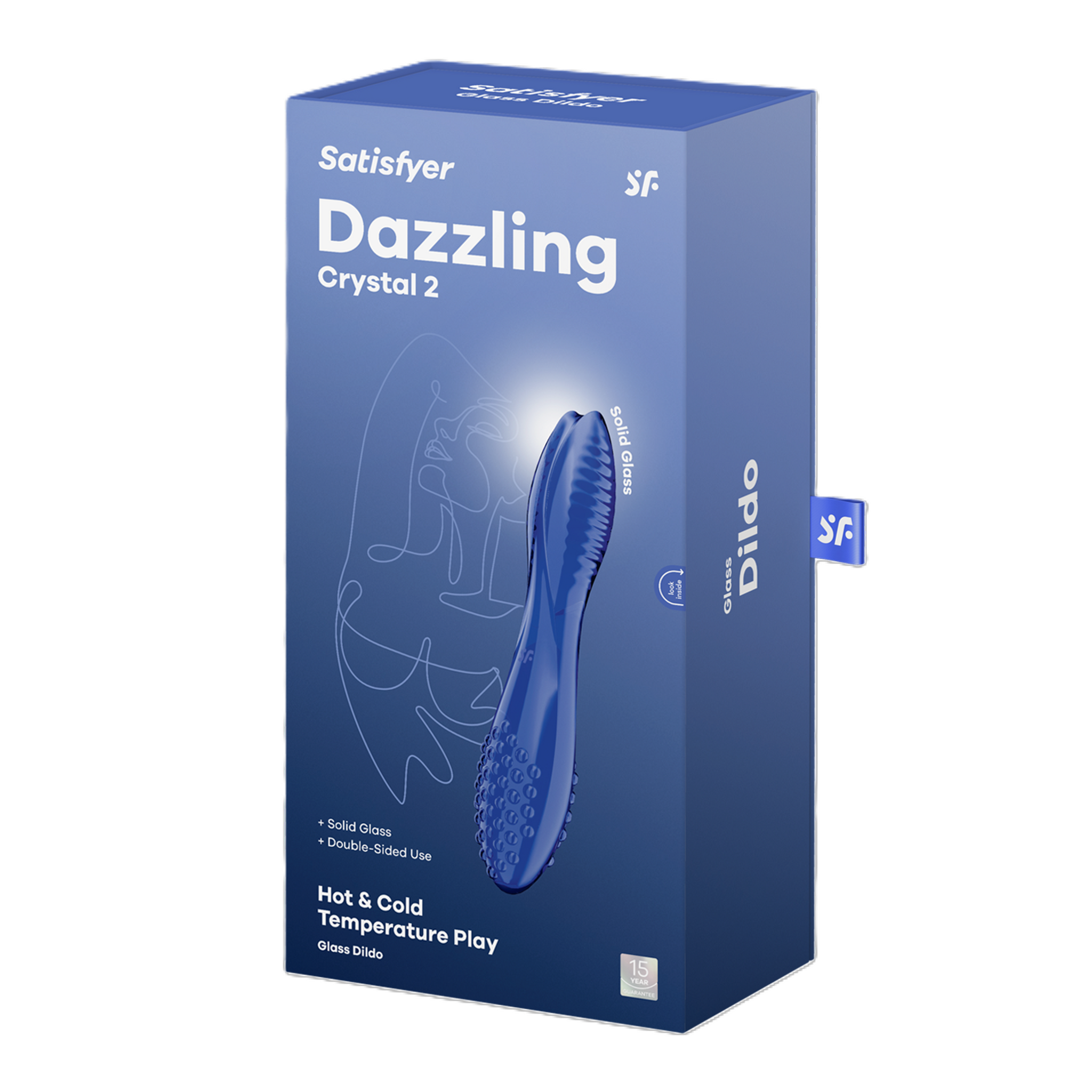 Satisfyer Dazzling Crystal 2 (Blue) – 8 Inch Dual Shaft Vibrator > Vibrators > Standard Vibrators - Tophatter Daily Deals